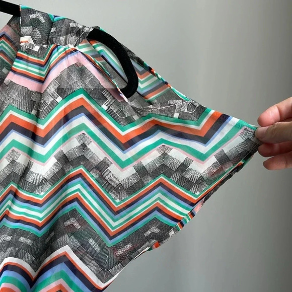 Francesca's Blue Rain Colorful Mini Dress | Mini Dress | Colorful | Eclectic - Picture 8 of 12